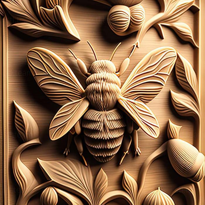 3D модель Bombus mesomelas (STL)